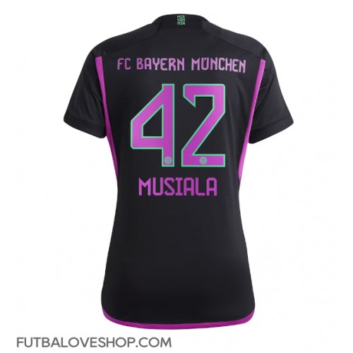 Dres Bayern Munich Jamal Musiala #42 Preč pre Ženy 2023-24 Krátky Rukáv